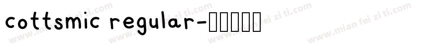 cottsmic regular字体转换